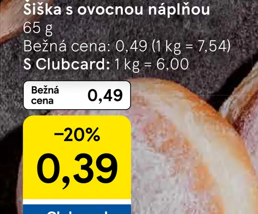 Šiška s ovocnou náplňou