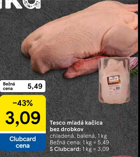 Tesco mladá kačica