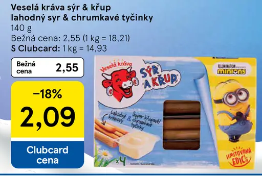 Veselá kráva Tavený syr