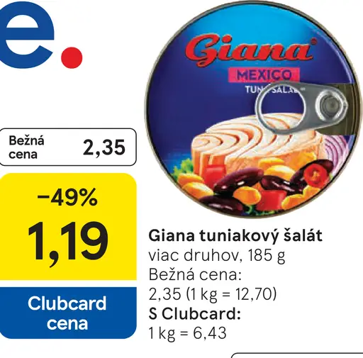 Giana tuniakový šalát