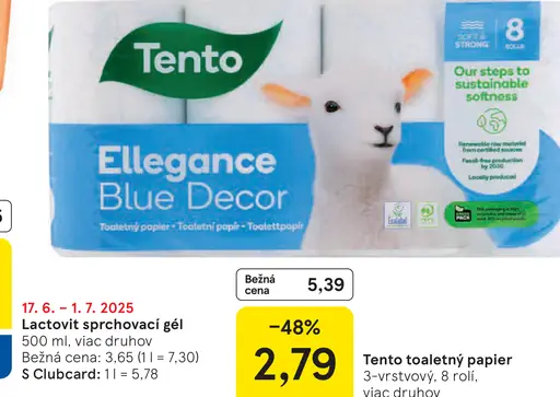 Tento toaletný papier 3-vrstvový