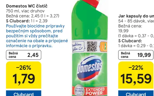 Domestos WC čistič