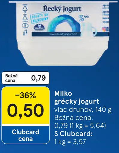 Milko Grécky jogurt biely