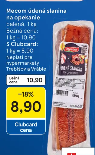 Mecom Údená slanina na opekanie