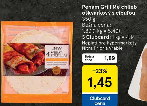 Tesco tortilla pšeničná