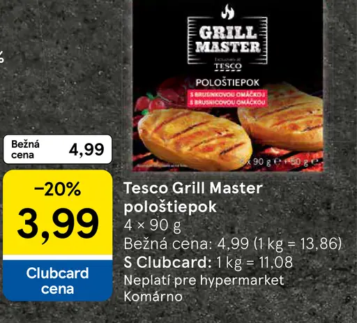 Tesco Grill Master pološtiepok