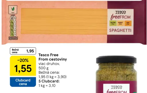 Tesco Free From cestoviny