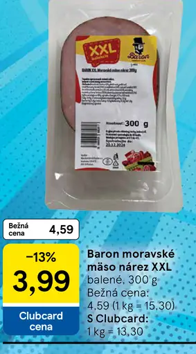 Baron moravské mäso nárez XXL