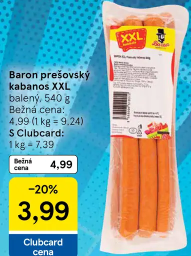 Baron prešovský kabanos XXL