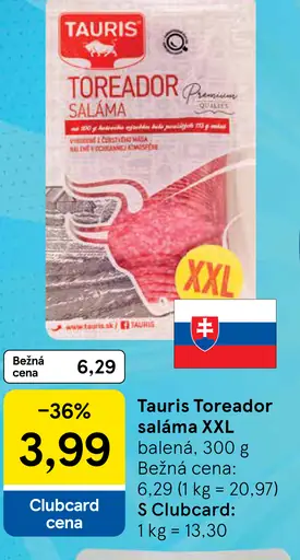 Tauris Toreador saláma XXL