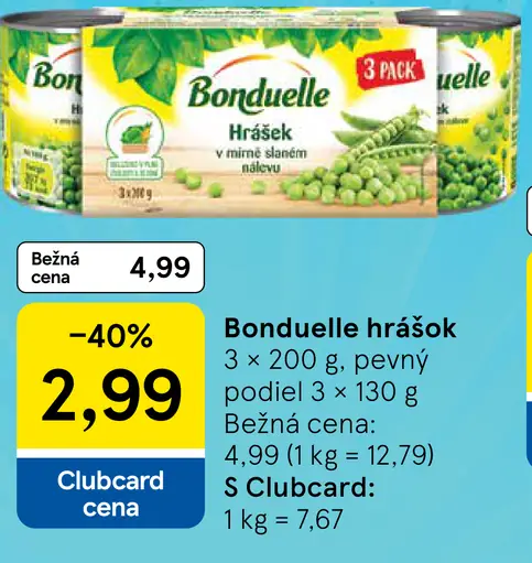Bonduelle Hrášok