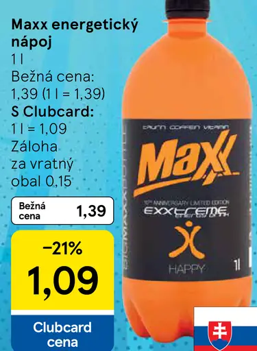 Maxx energetický nápoj