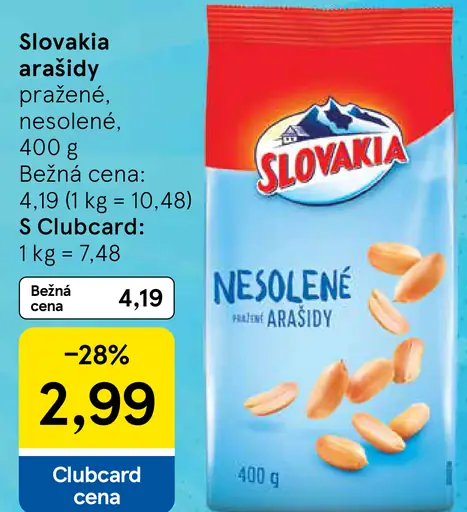 Slovakia Arašidy