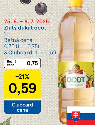 Zlatý dukát ocot
