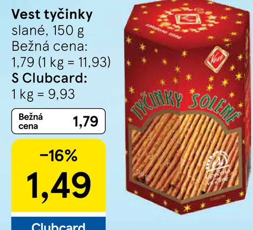 Vest tyčinky slané