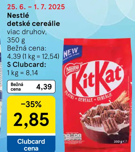 Nestlé detské cereálie