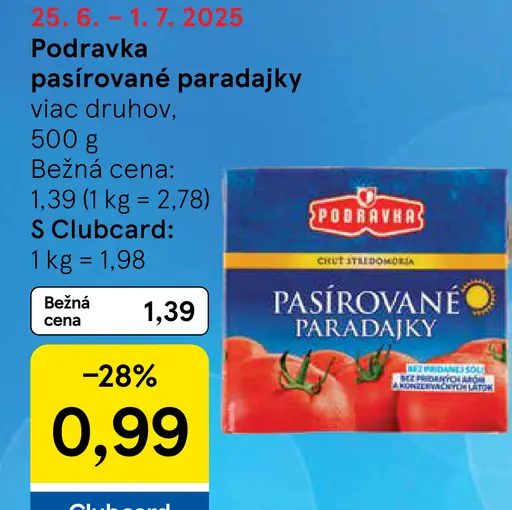 Podravka Pasírované paradajky