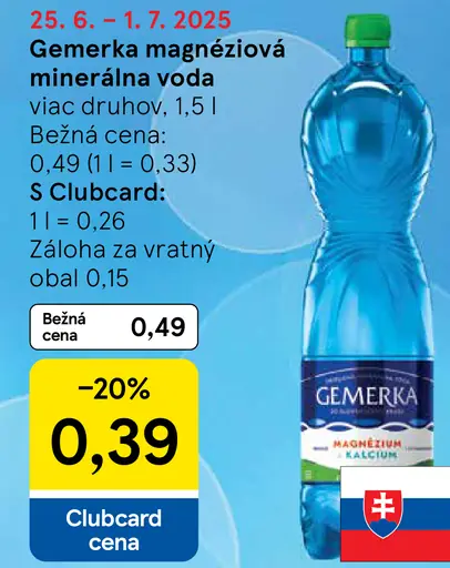 Gemerka magnéziová minerálna voda
