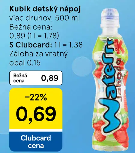 Kubik detský nápoj