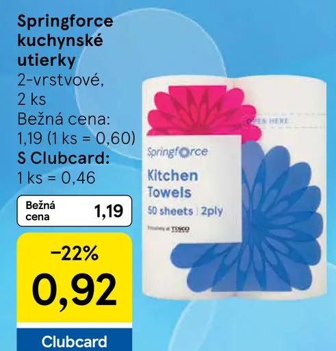 Springforce kuchynské utierky