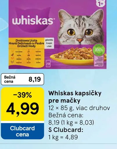 Whiskas Kapsičky pre mačky