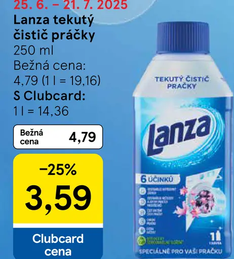 Lanza tekutý čistič práčky