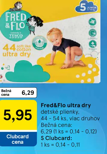 Fred&Flo ultra dry detské plienky