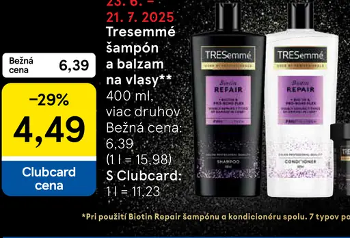 Tresemmé šampón na vlasy
