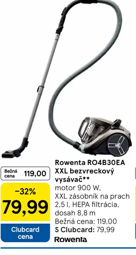 Rowenta bezvreckový vysávač