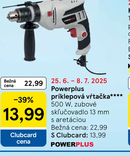 Powerplus príklepová vŕtačka