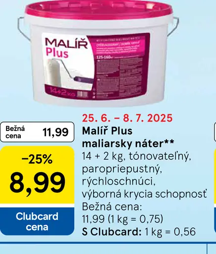 Maliar Plus maliarsky náter