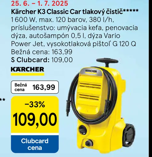 Kärcher K 3 Classic Car tlakový čistič