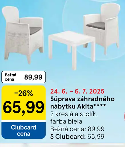Súprava záhradného nábytku Akita