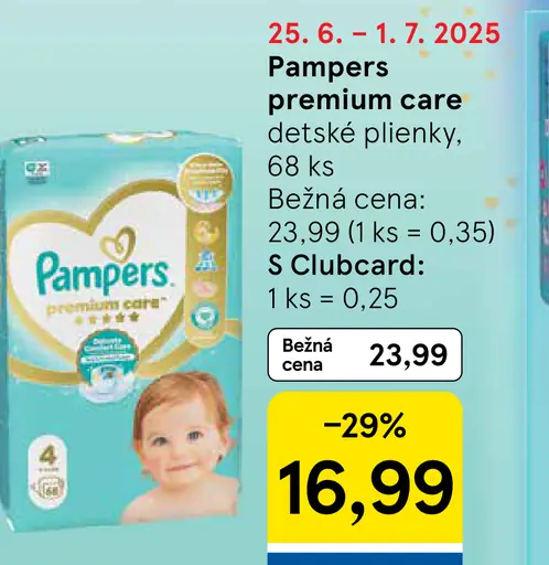Pampers premium care detské plienky