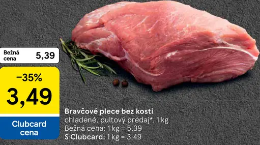 Bravčové plece bez kosti
