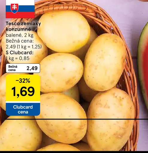 Tesco zemiaky konzumné neskoré