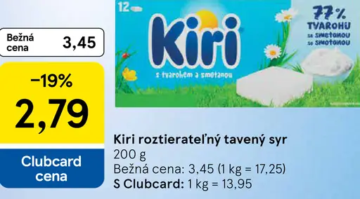 Kiri Roztierateľný tavený syr