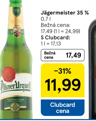 Pilsner Urquell fľaša