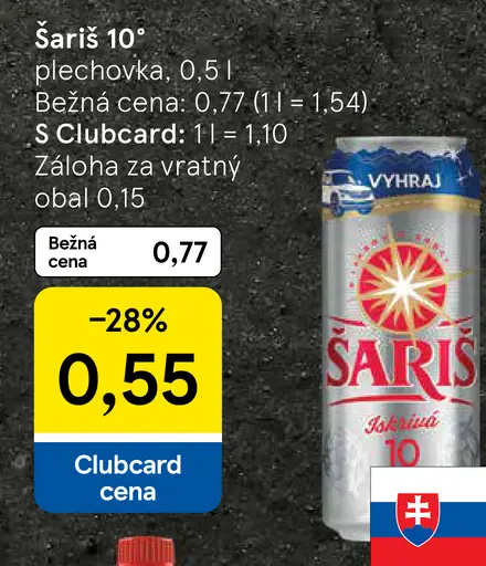 Šariš 10° plechovka