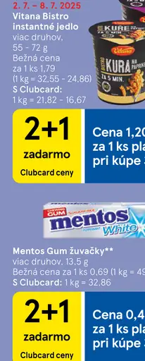 Vitana Bistro Instantné jedlo