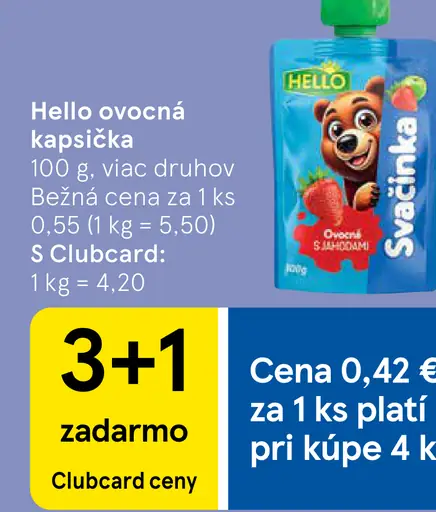 Hello ovocná kapsička