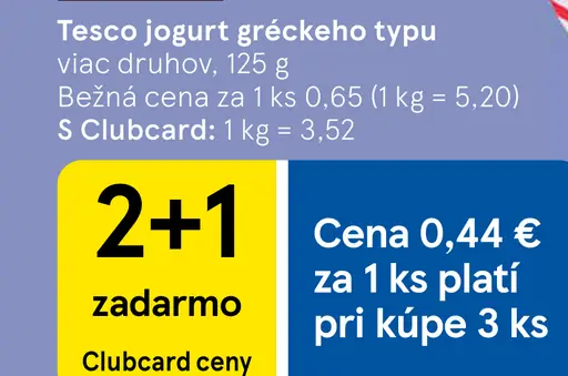 Tesco jogurt gréckeho typu