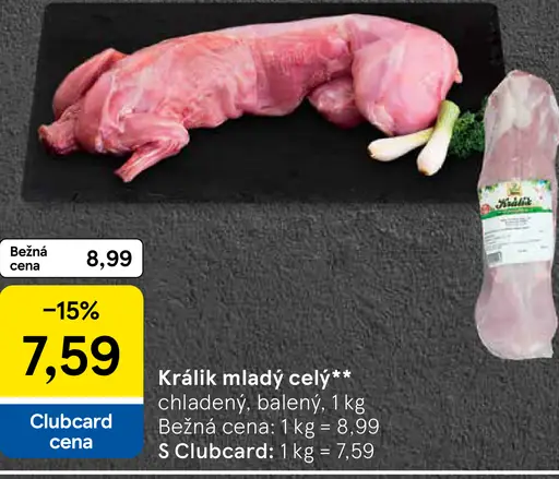 Králik mladý celý
