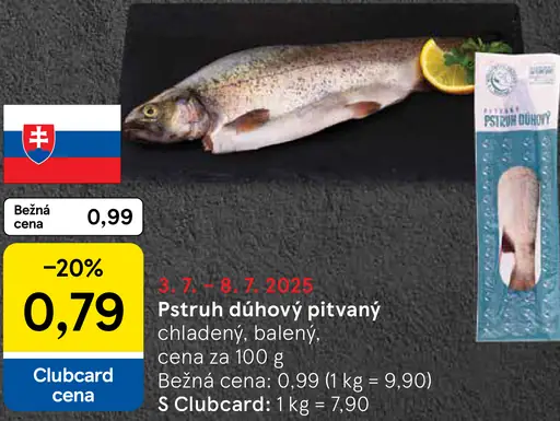 Pstruh dúhový pitvaný