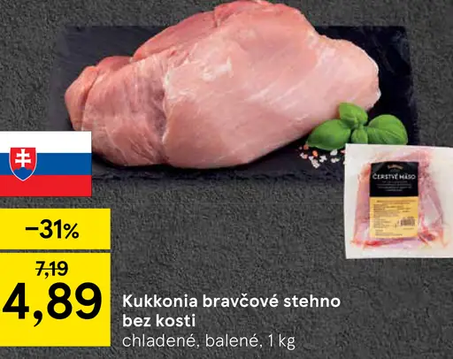 Kukkonia bravčové stehno bez kosti
