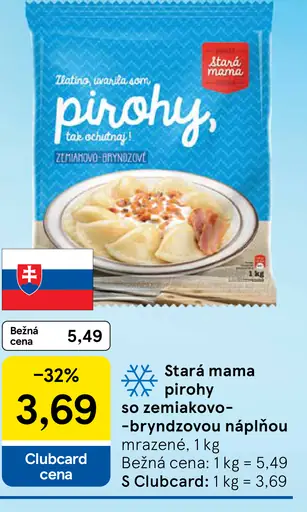 Stará Mama Pirohy so zemiakovo-bryndzovou náplňou