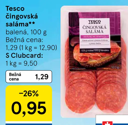 Tesco Čingovská saláma