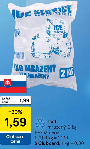 Ice Service Ľad mrazený kocky