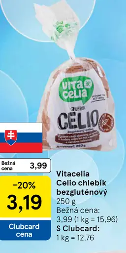 Vitacelia Celio chlebík bezgluténový