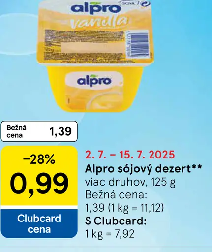 ALPRO Sójový dezert